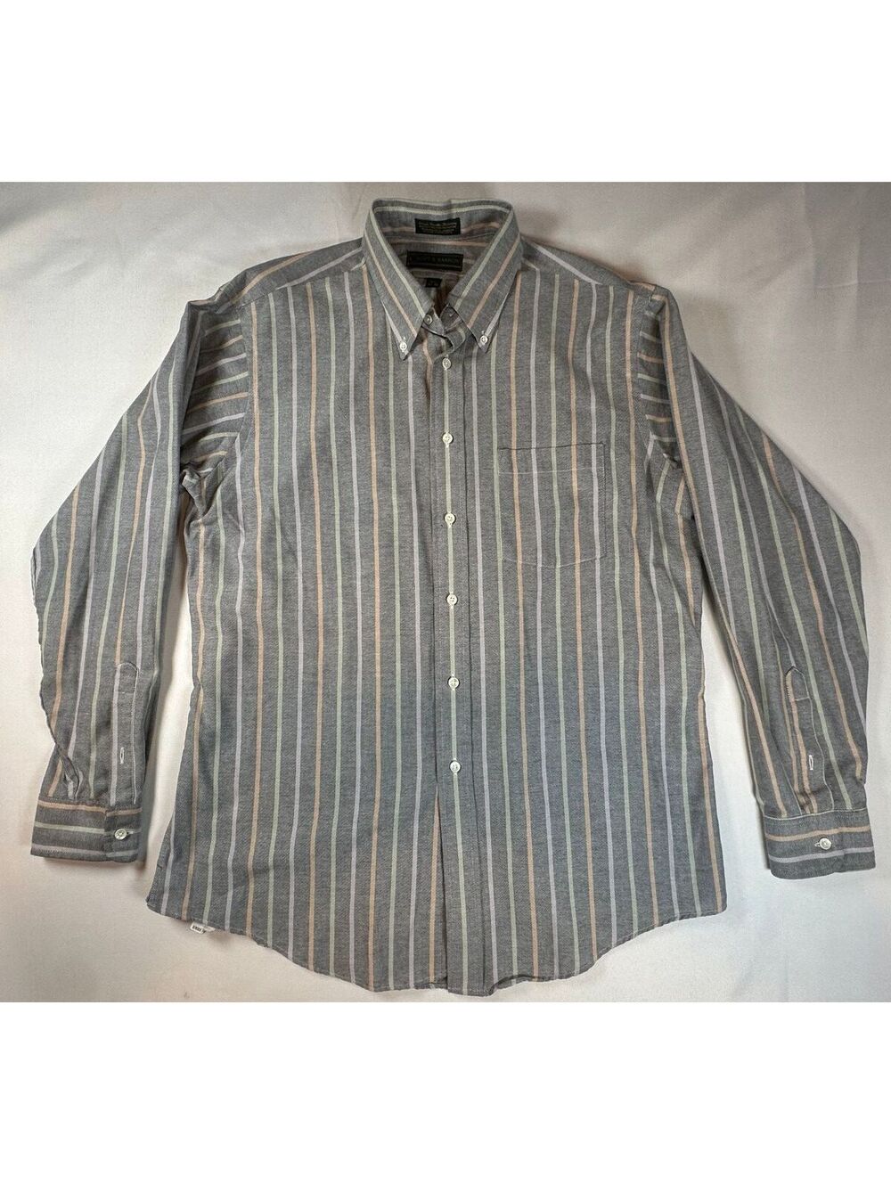 Vintage Croft and Borrow Mens Dress shirt Size 16.5 - 34/35